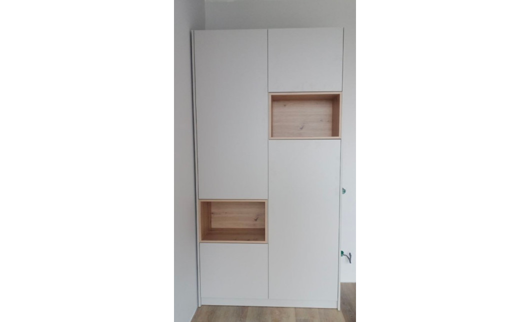 Nyílóajtós gardróbszekrény Doros Dale kasmír/Artizán tölgy 2 ajtó 115,2x52x220 (80737725)