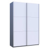 Tolóajtós gardróbszekrény Doros G-Caiser antracit / fehér 2 ajtó / 3 rész 160x60x240 (42005410)