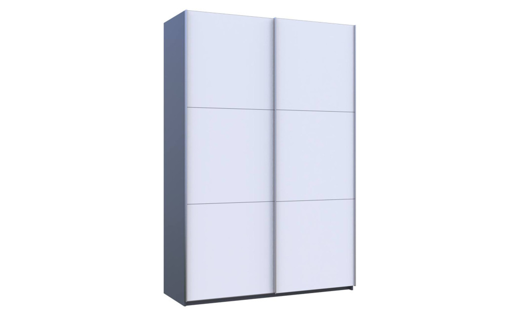 Tolóajtós gardróbszekrény Doros G-Caiser antracit / fehér 2 ajtó / 3 rész 160x60x240 (42005410)