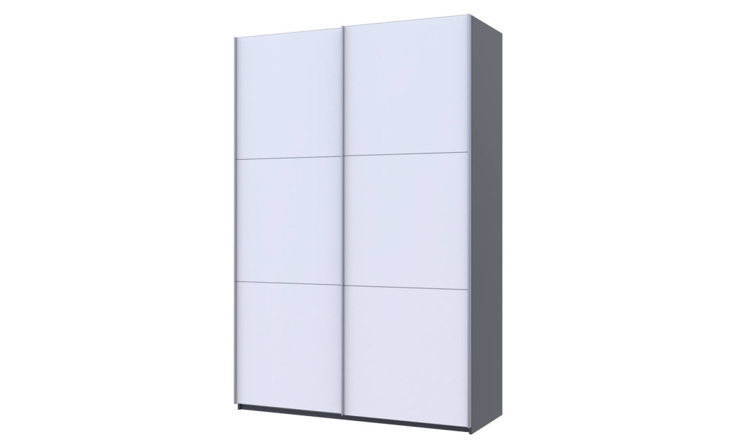 Tolóajtós gardróbszekrény Doros G-Caiser antracit / fehér 2 ajtó / 3 rész 160x60x240 (42005410)