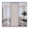 Doros City light tolóajtós gardróbszekrény Kasmír 1 Bútorlap / 2 Tükör 225х60х225 (80736380)