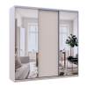 Doros City light tolóajtós gardróbszekrény Kasmír 1 Bútorlap / 2 Tükör 225х60х225 (80736380)