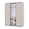 Doros City light tolóajtós gardróbszekrény Kasmír 2 Bútorlap / 1 Tükör 180х60х225 (80736371)
