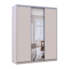 Doros City light tolóajtós gardróbszekrény Kasmír 2 Bútorlap / 1 Tükör 180х60х225 (80736371)