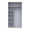 Doros City light tolóajtós gardróbszekrény Kasmír 2 Bútorlap 120х45х225 (80736332)