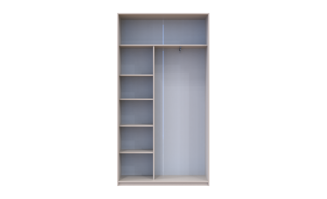 Doros City light tolóajtós gardróbszekrény Kasmír 2 Bútorlap 120х45х225 (80736332)