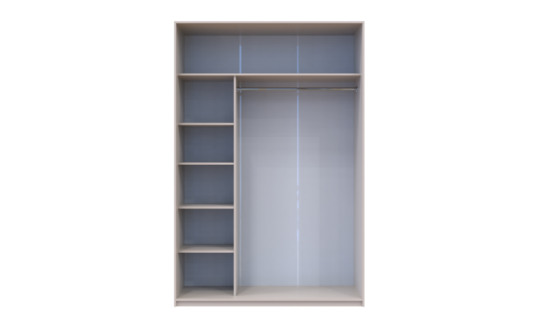 Doros City light tolóajtós gardróbszekrény Kasmír 2 Bútorlap 150х60х225 (80736347)