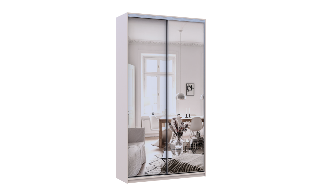 Doros City light tolóajtós gardróbszekrény 2 Tükör 120х45х225 (80736344)