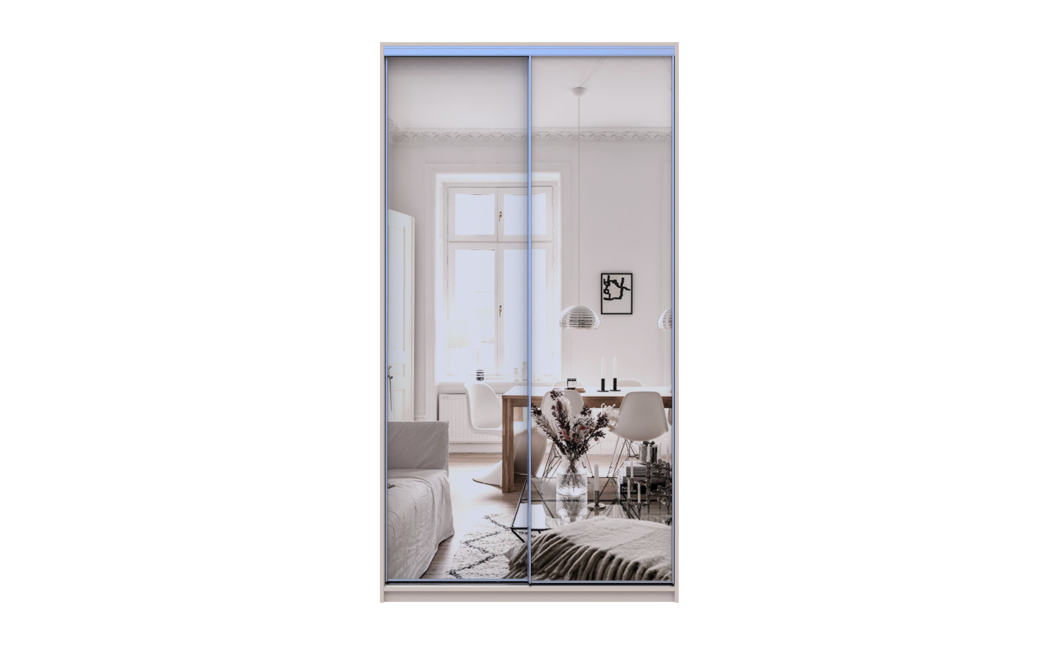 Doros City light tolóajtós gardróbszekrény 2 Tükör 120х45х225 (80736344)