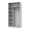 Doros City light tolóajtós gardróbszekrény 2 Tükör 120х45х225 (80736344)