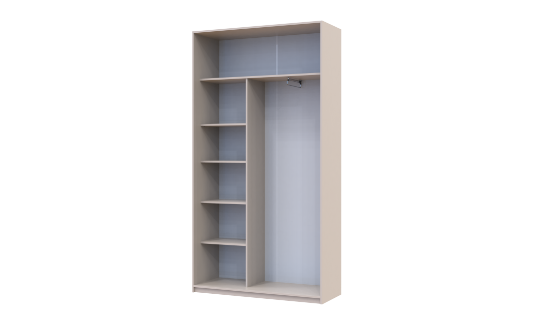 Doros City light tolóajtós gardróbszekrény 2 Tükör 120х45х225 (80736344)