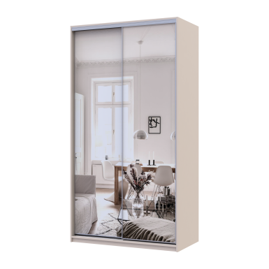 Doros City light tolóajtós gardróbszekrény Kasmír 2 Tükör 120х60х225 (80736341)