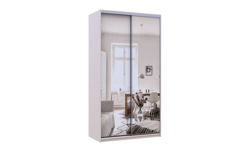 Doros City light tolóajtós gardróbszekrény Kasmír 2 Tükör 120х60х225 (80736341)