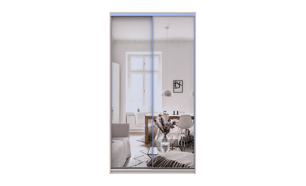 Doros City light tolóajtós gardróbszekrény Kasmír 2 Tükör 120х60х225 (80736341)