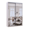 Doros City light tolóajtós gardróbszekrény Kasmír 2 Tükör 150х45х225 (80736362)