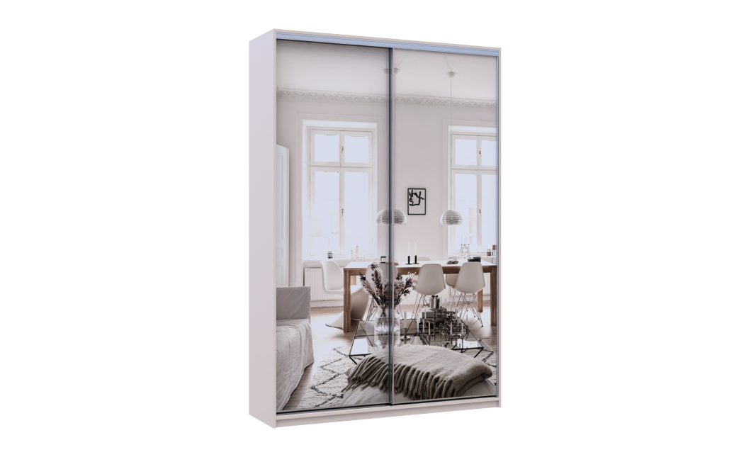 Doros City light tolóajtós gardróbszekrény Kasmír 2 Tükör 150х45х225 (80736362)