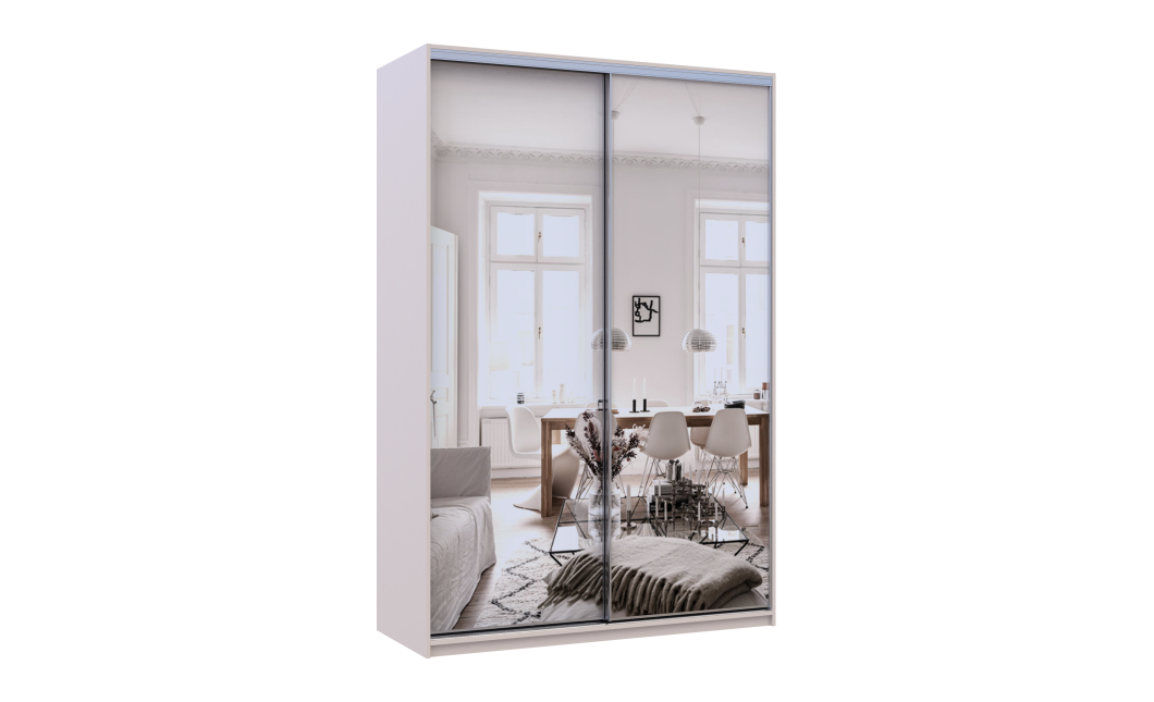 Doros City light tolóajtós gardróbszekrény Kasmír 2 Tükör 150х60х225 (80736359)