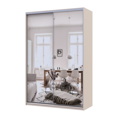 Doros City light tolóajtós gardróbszekrény Kasmír 2 Tükör 150х60х225 (80736359)