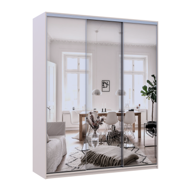 Doros City light tolóajtós gardróbszekrény Kasmír 3 Tükör 180х60х225 (80736374)