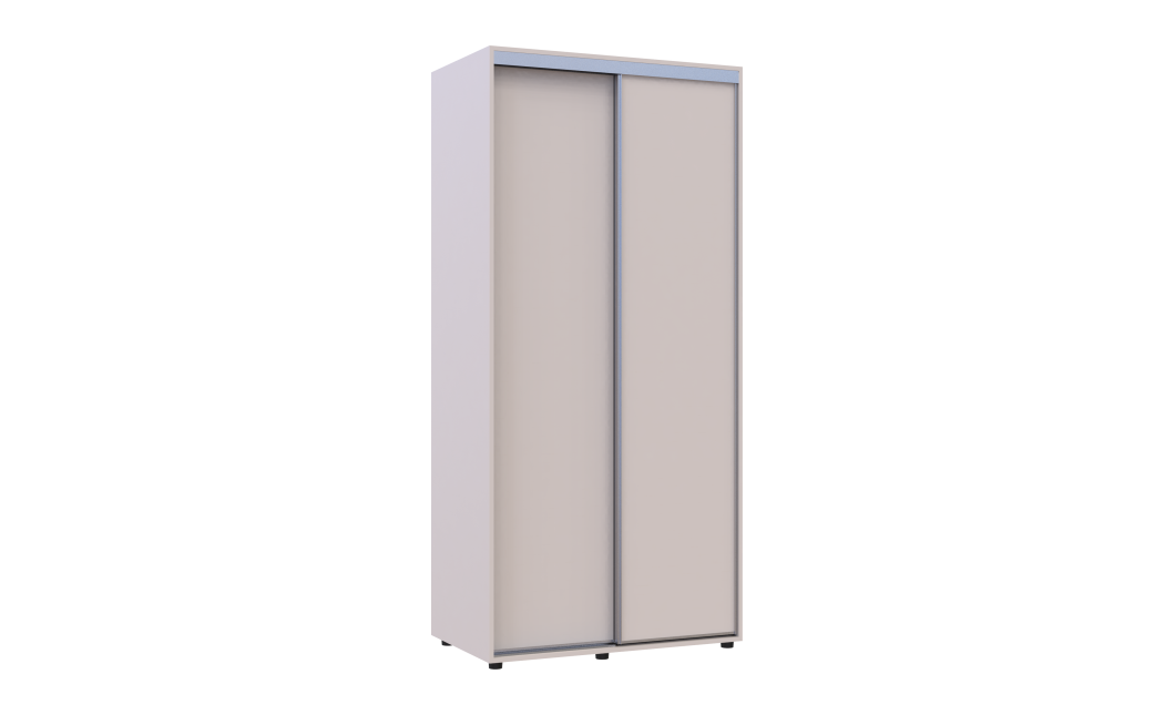 Tolóajtós gardróbszekrény Doros Sigma Slim kasmír 2 ajtó 100x60x214.4 (42005453)