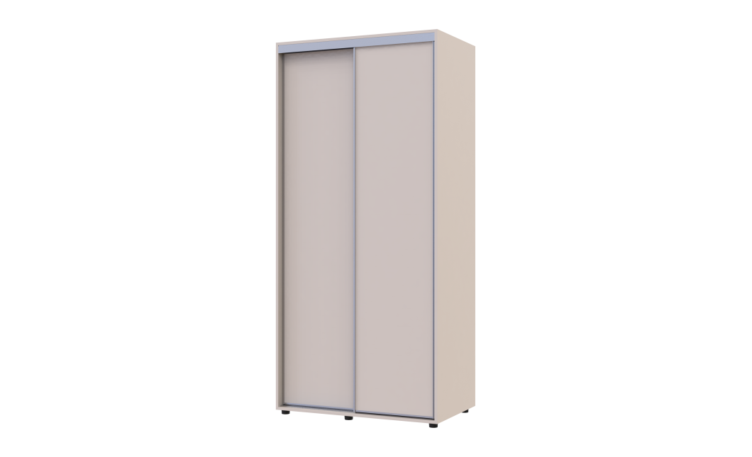 Tolóajtós gardróbszekrény Doros Sigma Slim kasmír 2 ajtó 100x60x214.4 (42005453)
