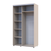 Tolóajtós gardróbszekrény Doros Sigma Slim kasmír 2 ajtó 120x60x214.4 (42005455)