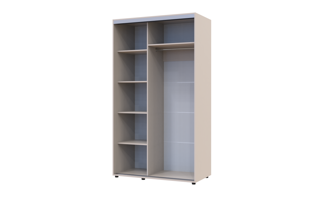 Tolóajtós gardróbszekrény Doros Sigma Slim kasmír 2 ajtó 120x60x214.4 (42005455)