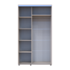 Tolóajtós gardróbszekrény Doros Sigma Slim kasmír 2 ajtó 120x60x214.4 (42005455)