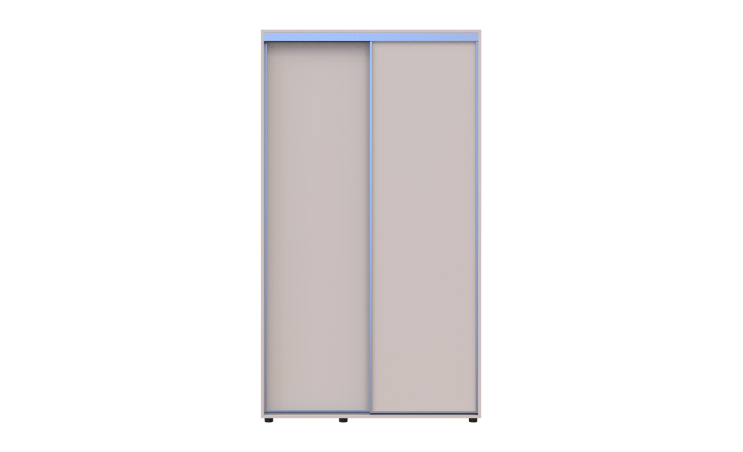 Tolóajtós gardróbszekrény Doros Sigma Slim kasmír 2 ajtó 120x60x214.4 (42005455)
