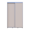 Tolóajtós gardróbszekrény Doros Sigma Slim kasmír 2 ajtó 130x60x214.4 (42005456)