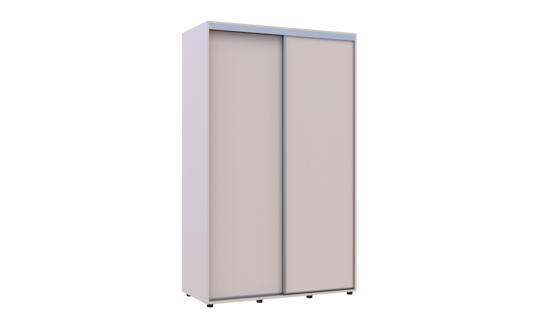 Tolóajtós gardróbszekrény Doros Sigma Slim kasmír 2 ajtó 130x60x214.4 (42005456)