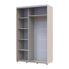 Tolóajtós gardróbszekrény Doros Sigma Slim kasmír 2 ajtó 130x60x214.4 (42005456)