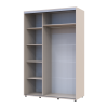 Tolóajtós gardróbszekrény Doros Sigma Slim kasmír 2 ajtó 140x60x214.4 (42005457)