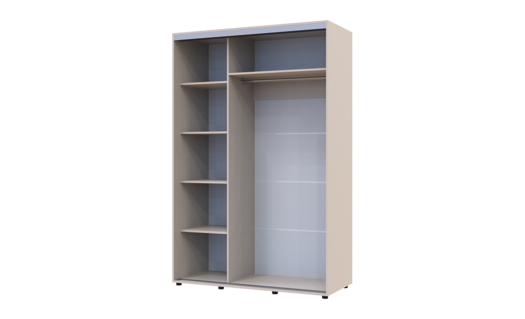 Tolóajtós gardróbszekrény Doros Sigma Slim kasmír 2 ajtó 140x60x214.4 (42005457)