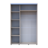 Tolóajtós gardróbszekrény Doros Sigma Slim kasmír 2 ajtó 140x60x214.4 (42005457)