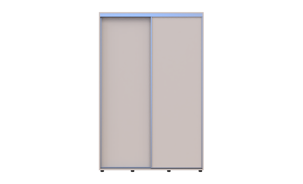 Tolóajtós gardróbszekrény Doros Sigma Slim kasmír 2 ajtó 140x60x214.4 (42005457)
