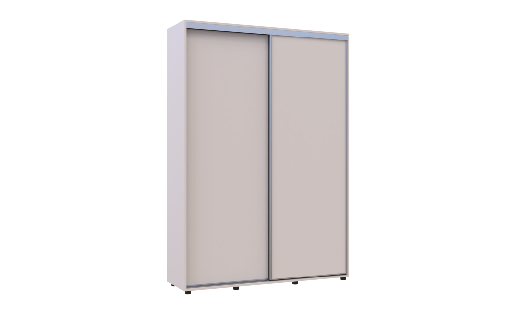 Tolóajtós gardróbszekrény Doros Sigma Slim kasmír 2 ajtó 150x45x214.4 (42005449)