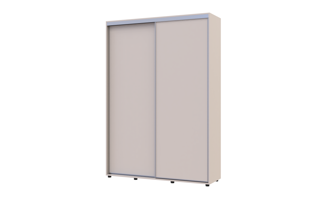 Tolóajtós gardróbszekrény Doros Sigma Slim kasmír 2 ajtó 150x45x214.4 (42005449)