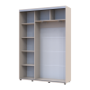 Tolóajtós gardróbszekrény Doros Sigma Slim kasmír 2 ajtó 150x45x214.4 (42005449)