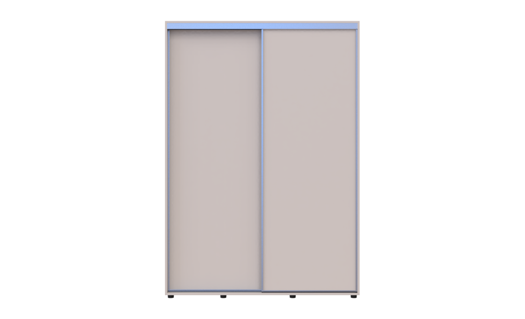 Tolóajtós gardróbszekrény Doros Sigma Slim kasmír 2 ajtó 150x60x214.4 (42005458)