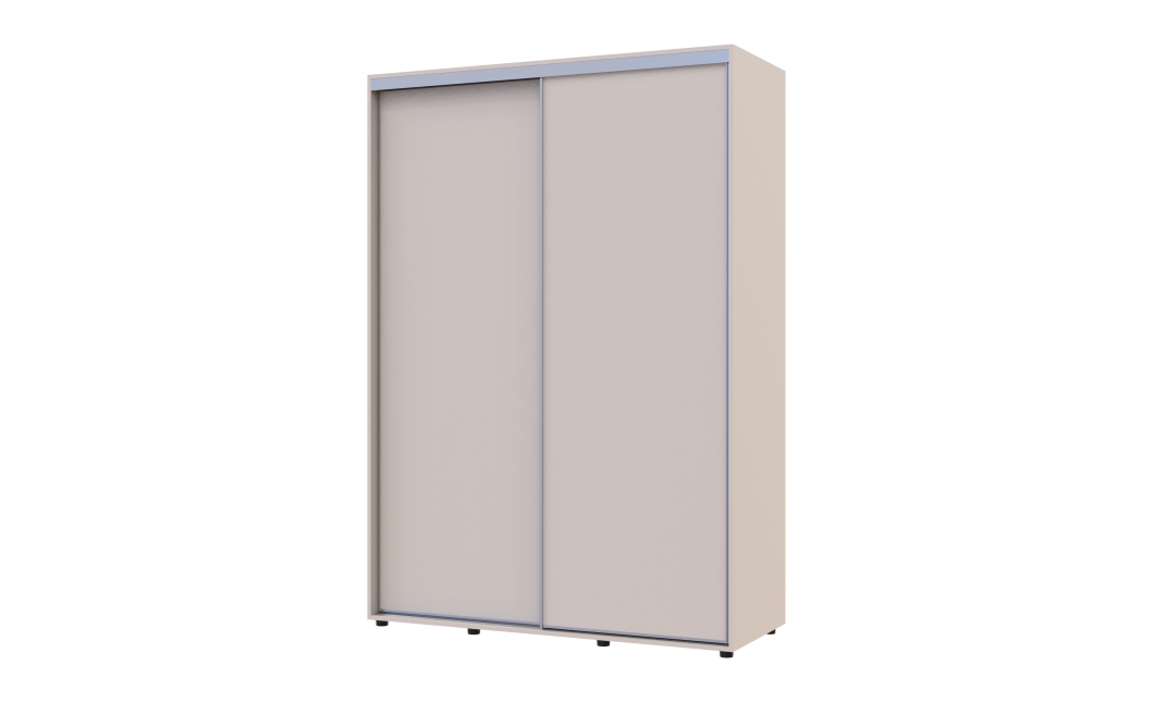 Tolóajtós gardróbszekrény Doros Sigma Slim kasmír 2 ajtó 150x60x214.4 (42005458)