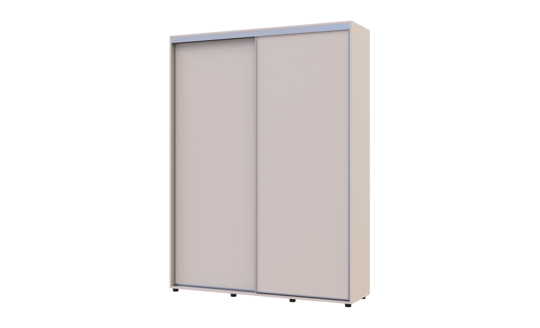 Tolóajtós gardróbszekrény Doros Sigma Slim kasmír 2 ajtó 160x45x214.4 (42005450)