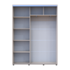 Tolóajtós gardróbszekrény Doros Sigma Slim kasmír 2 ajtó 160x45x214.4 (42005450)