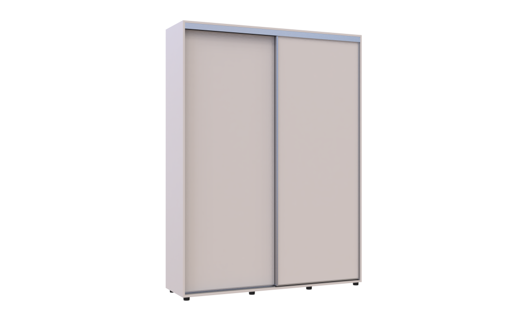 Tolóajtós gardróbszekrény Doros Sigma Slim kasmír 2 ajtó 160x45x214.4 (42005450)