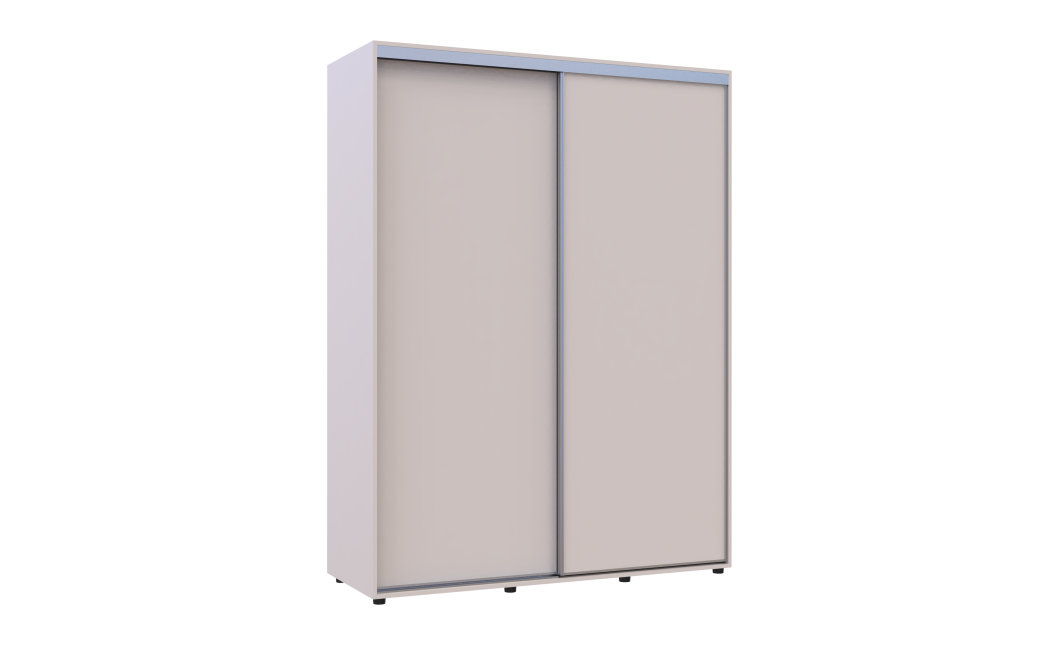 Tolóajtós gardróbszekrény Doros Sigma Slim kasmír 2 ajtó 160x60x214.4 (42005459)