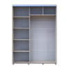 Tolóajtós gardróbszekrény Doros Sigma Slim kasmír 2 ajtó 160x60x214.4 (42005459)