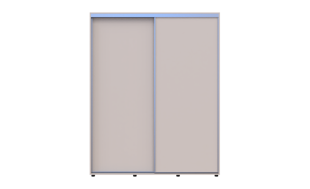 Tolóajtós gardróbszekrény Doros Sigma Slim kasmír 2 ajtó 170x60x214.4 (42005460)