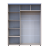 Tolóajtós gardróbszekrény Doros Sigma Slim kasmír 2 ajtó 170x60x214.4 (42005460)