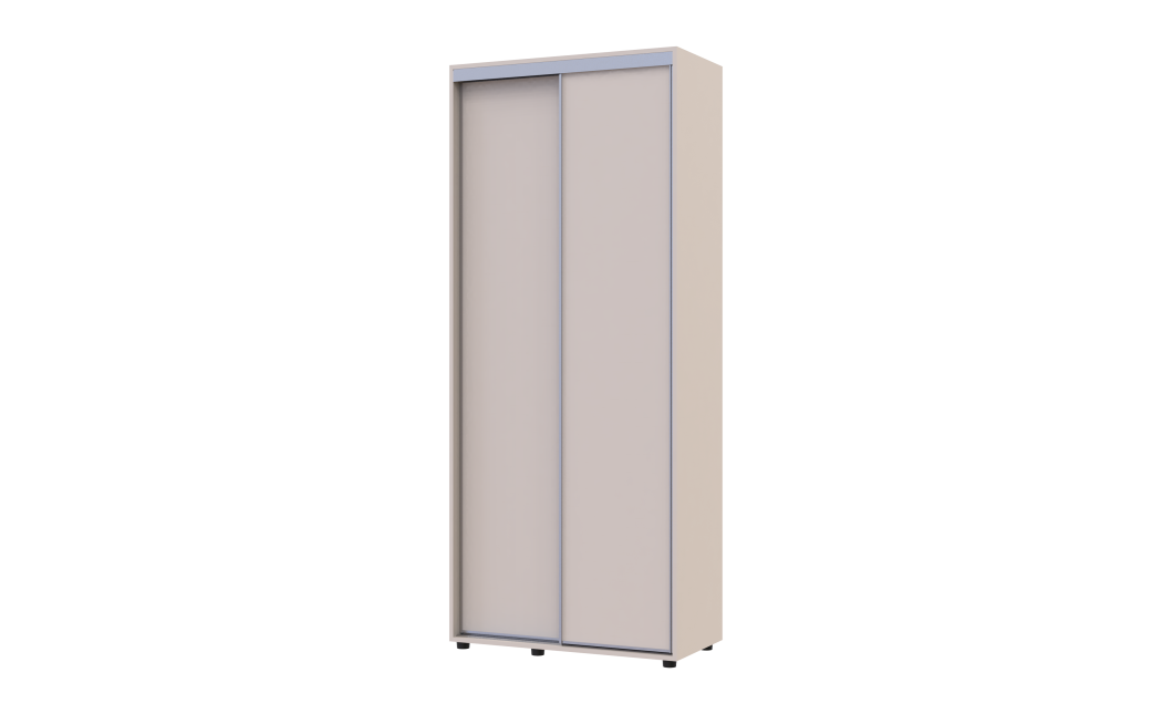 Tolóajtós gardróbszekrény Doros Sigma Slim kasmír 2 ajtó 90x45x214.4 (42005443)