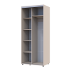 Tolóajtós gardróbszekrény Doros Sigma Slim kasmír 2 ajtó 90x60x214.4 (42005452)